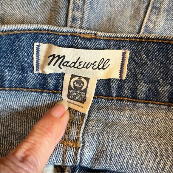 Madewell The Perfect Jean Short Distressed Denim Medium Wash Size 24 - Picture 6 of 10
